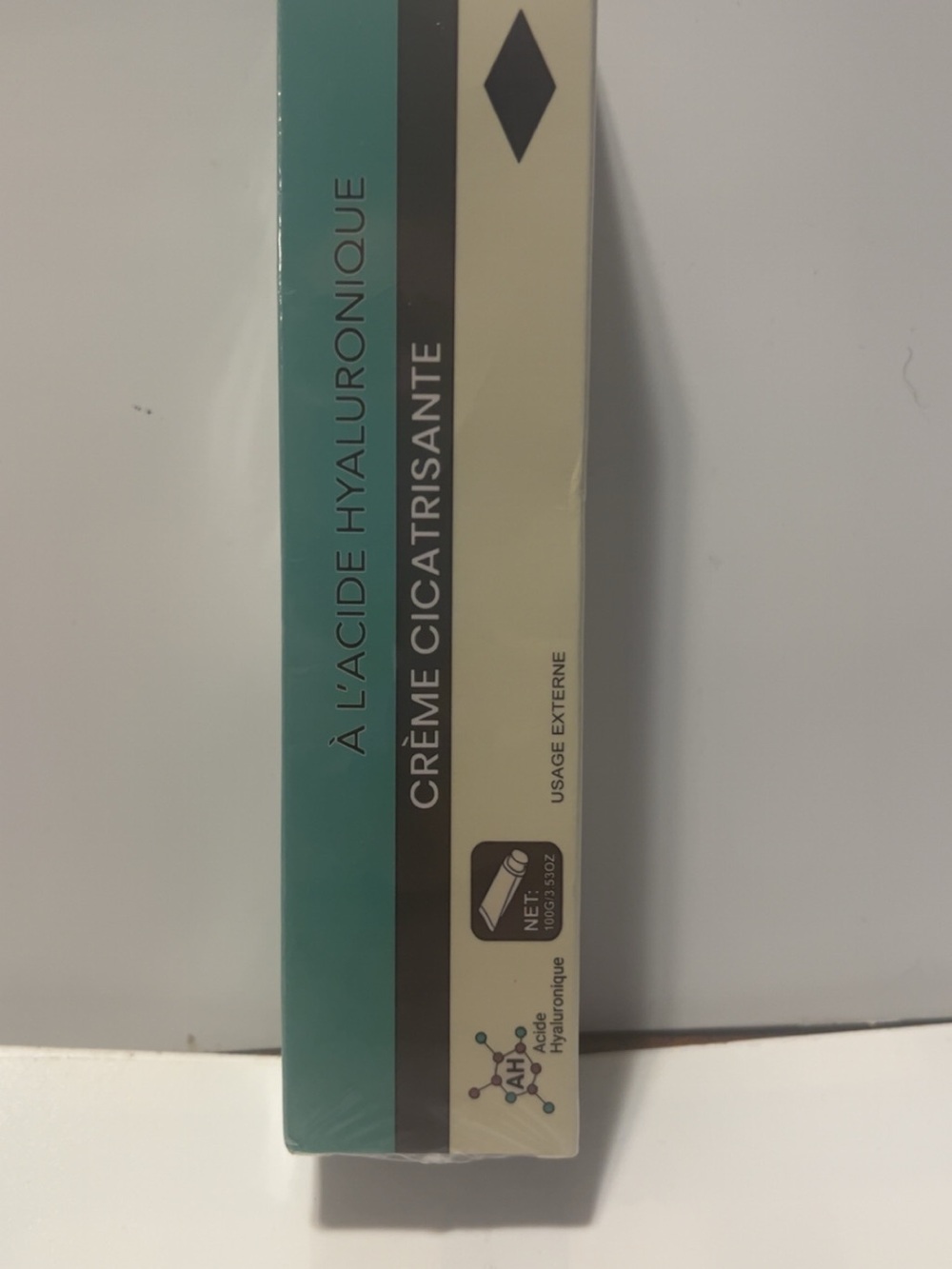 Hyaluronic Acid Healing Cream – Teal & Cream Box
